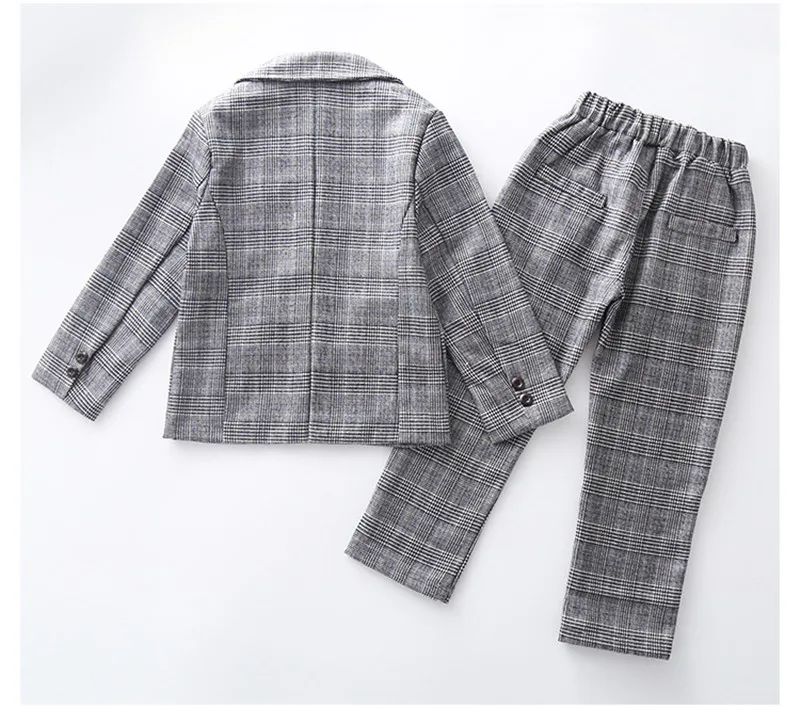 Teenage Girls Baby Girls Clothing Set Fashion Plaid Jackets+Pants Tracksuit School Uniform Girls Clothes Children Clothes Suit