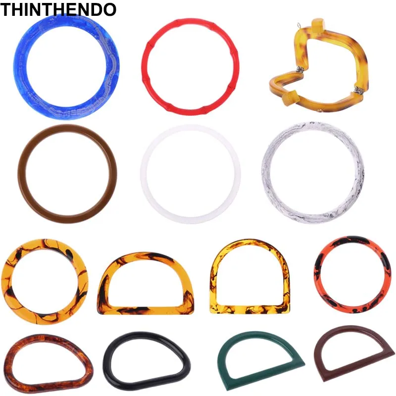 Resin Handle Replacement DIY Handbag Purse Making Bag Shopping Tote Accessories Resin Handle Replacement DIY Handbag Purse Making Bag Shopping Tote Accessories