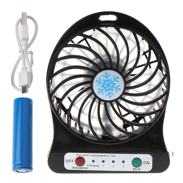 Portable Fan Rechargeable LED Light Air Cooler Mini Desk USB 18650 Battery Fan Portable Fan Rechargeable LED Light Air Cooler Mini Desk USB 18650 Battery Fan