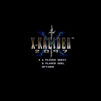 

X-Kaliber 2097 16 bit Big Gray Game Card For NTSC Game Player Drop Shipping