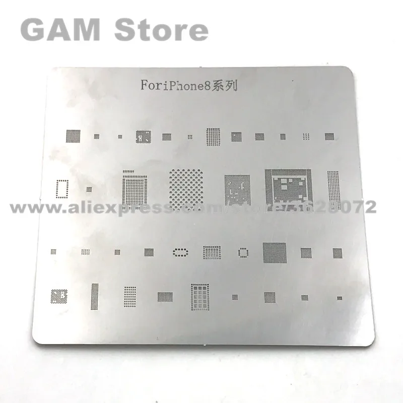 Трафарет для iPhone 8 BGA Power Audio Wifi Touch IC Reballing Pins шаблон прямого нагрева 5 шт./лот |