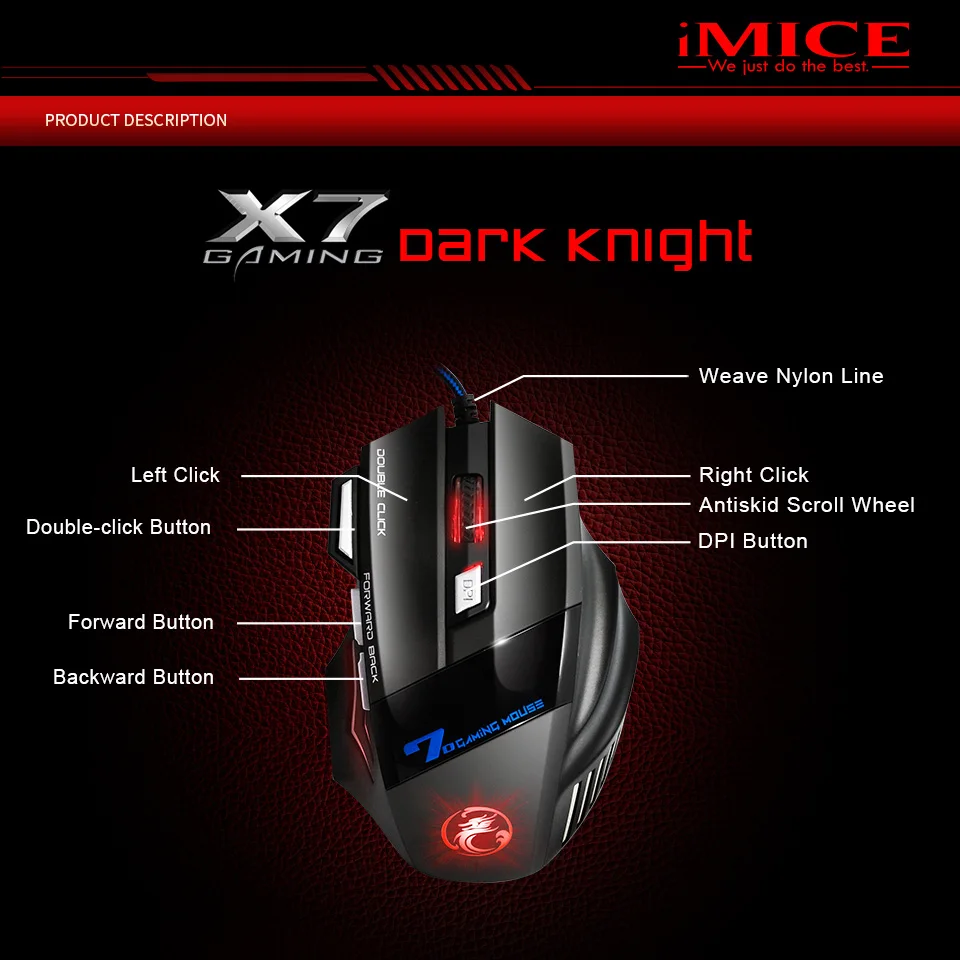Gaming keyboard and Mouse Wired keyboard with backlight keyboard Russia Gamer kit 5500Dpi Silent Ga