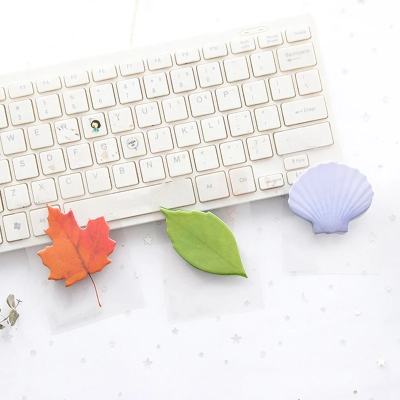 

20 Sheets/pad Fallen Leaves Notes Self-stick Notes Schedule Self Adhesive Memo Pad Sticky Notes Bookmark Planner Stickers