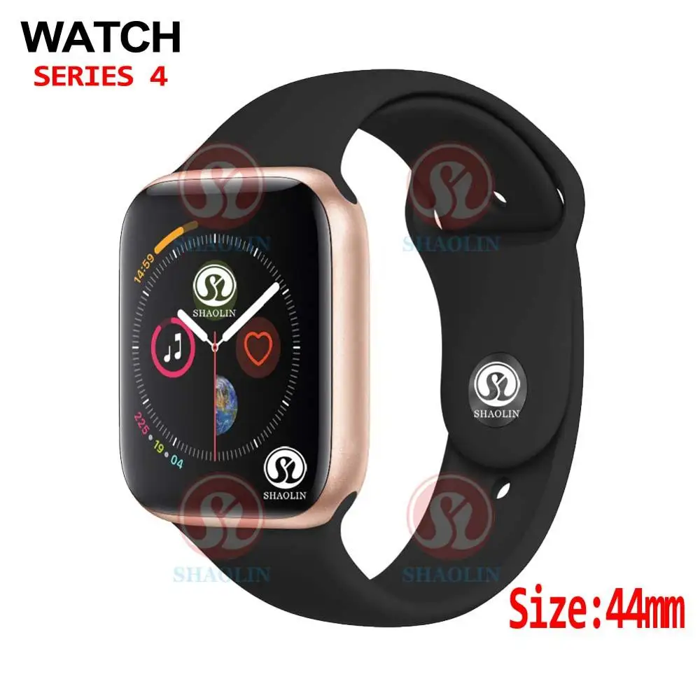 44 мм Bluetooth Смарт часы клон SmartWatch чехол для Apple iOS iPhone Android samsung смартфон не Apple Watch - Цвет: Gold Black