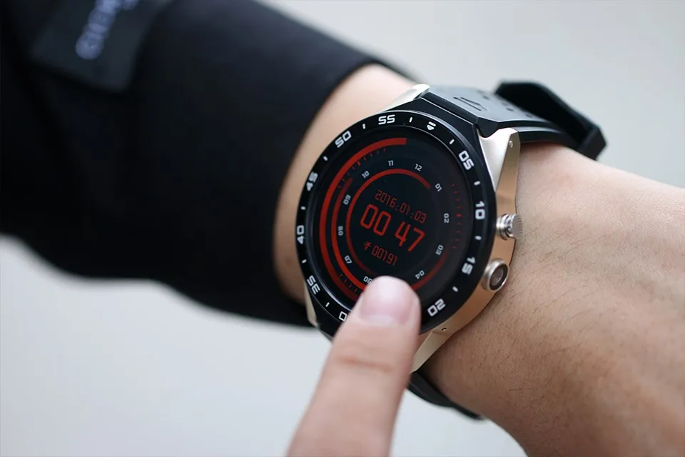 Новое поступление KW88 android 5,1 Bluetooth SmartWatch телефон 1,3" 400*400 3g wifi 2.0MP камера Датчик частоты сердечных сокращений датчик гравитации шагомер