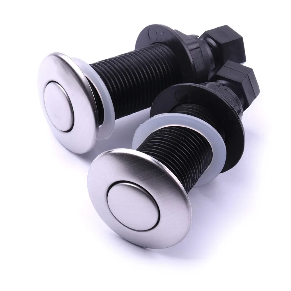 Hot 2Pcs 25mm Air Activated Switches Button SUS 304 stainless steel