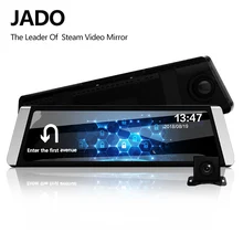 JADO D800 Автомобильный видеорегистратор поток Зеркало заднего вида Камера LDWS gps трек 10 ips Сенсорный экран Full HD 1080 P Автомобильные видеорегистраторы Регистраторы регистраторы