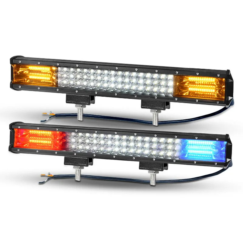 

20 Inch Offroad LED Light Bar Double Color Combo Beam 12V 24V Spotlight LED Work Fog Light For Truck Tractor UAZ ATV SUV MPV 4X4