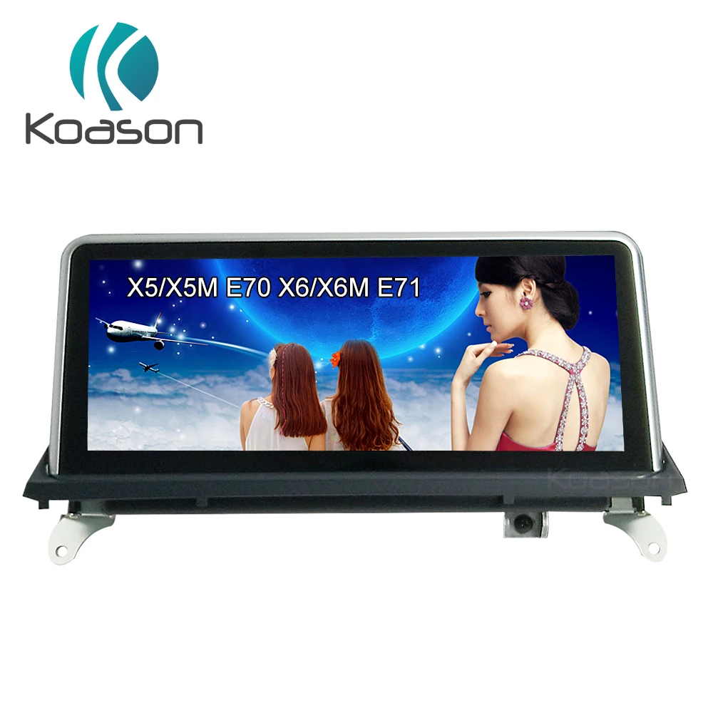 Koason 10 25 &quotips Экран Android 7 1 для BMW E70 E71 X5 X6 Bluetooth Wifi gps навигации автомобиля видео