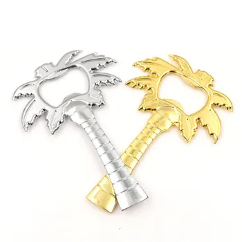 

Silver/Gold Coconut Tree Shape Soda Glass Cap Beer Palm Breeze Bottle Opener For Wedding Kitchen Tool