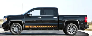 

For 1Set/2pcs Decal Sticker Side door Stripe Kit for GMC sierra Z71 1500 2014 2016 2016 2017 Car styling