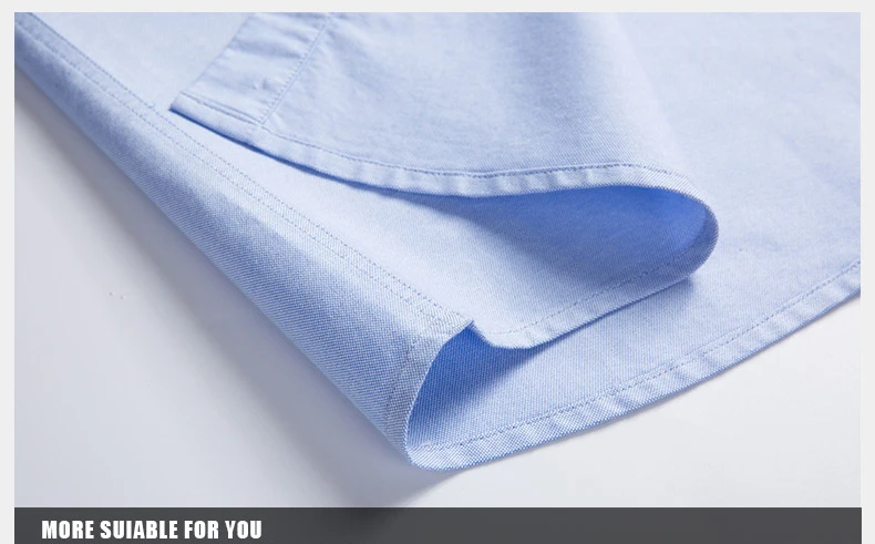 Большие размеры 5XL 6XL 7XL 8XL Весенняя Мужская рубашка из чистого хлопка Оксфорд на пуговицах Повседневная однотонная полосатая рубашка белого и синего цвета