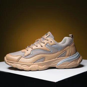 

BIGFIRSE Men Casual Shoes High Quality Fashion Sneakers Outdoor Comfortable Men Shoes Breathable Light Walking Shoes Lace-up 44