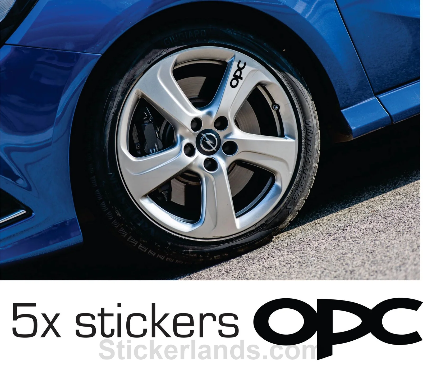 

For 5X Opel OPC sticker wheel decal Zafira OPC Corsa OPC Omega Graphic Astra Signum