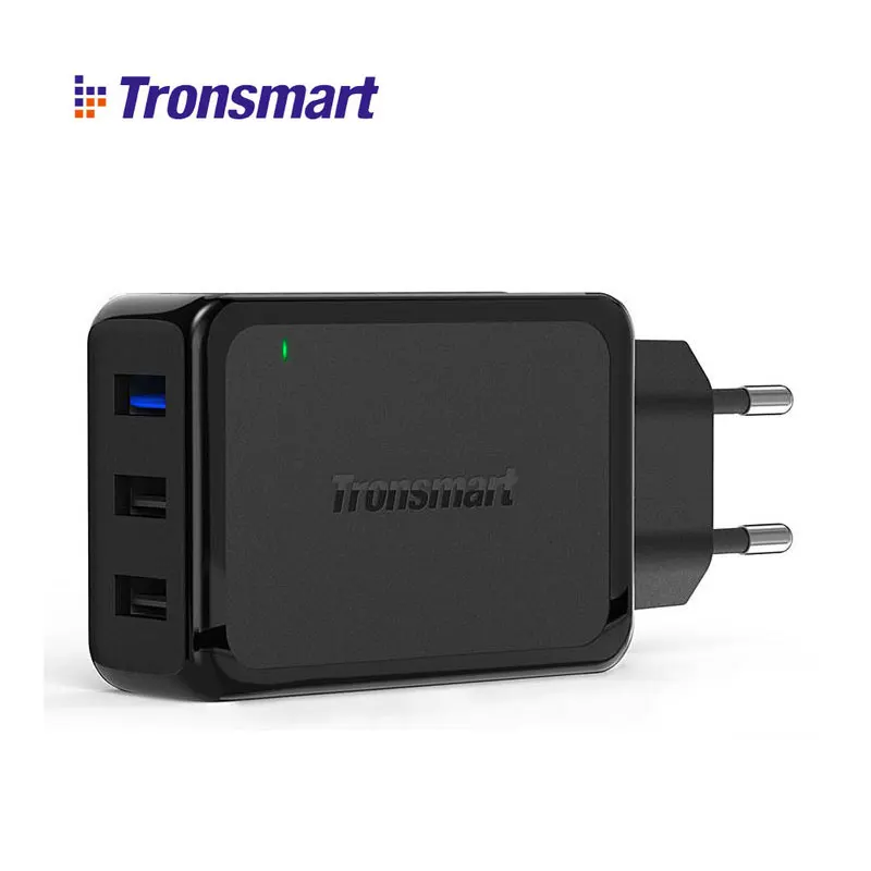 for Qualcomm Certificated Tronsmart W3PTA 3 Port USB Charger Quick Charge 3 0 QC3 0