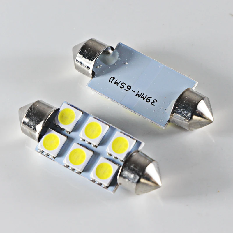 Canbus C5W C10W гирлянда 31 мм 36 39 41 светодиодный светильник 12 вольт smd 5050 в 1 Вт Супер авто