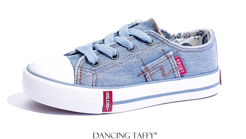 Denim Jeans Boys Sneakers Kids Shoes Girls New 2018 Brand Autumn Fashion Zip Canvas Breathable Casual Rubber Sole Children Shoes 1701 (1)