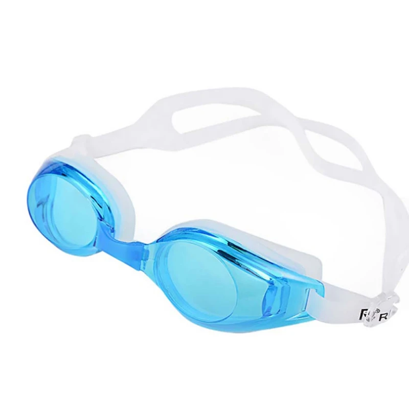 Плавательные очки для старших подростков повседневные противотуманные очки с защитой от ультрафиолета очки для тренировок аксессуары для спортивной одежды на открытом воздухе - Цвет: Light blue