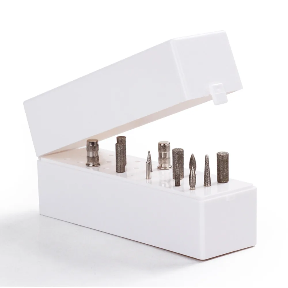 

Showing Shelf 30Hole Pink Organizer Manicure Box Displayer Nail Drill Bit Holder Stand nail drill bits q71025