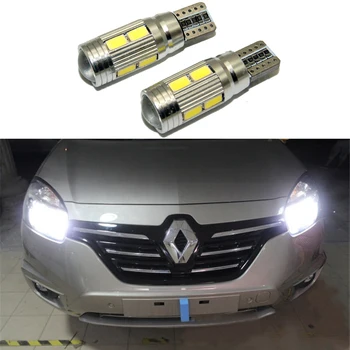 

2X Led W5W T10 canbus Car Light with Projector Lens for Renault Trafic Safrane megane 2 duster logan laguna Koleos Scala Stepway