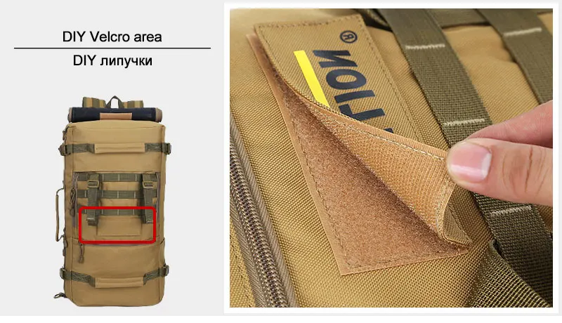 Нейлоновый 50л походный военный тактический рюкзак для альпинизма, Походов, Кемпинга, альпинизма, мужские спортивные сумки, 3D рюкзак