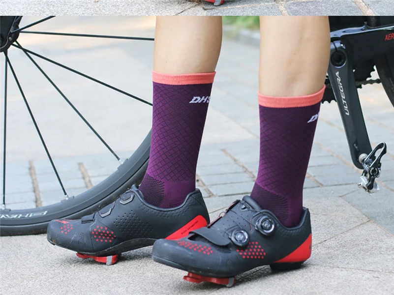DH спортивные носки для велосипедистов унисекс дорожные профессиональные велосипедные носки для спорта на открытом воздухе гоночные беговые велосипедные Компрессионные носки