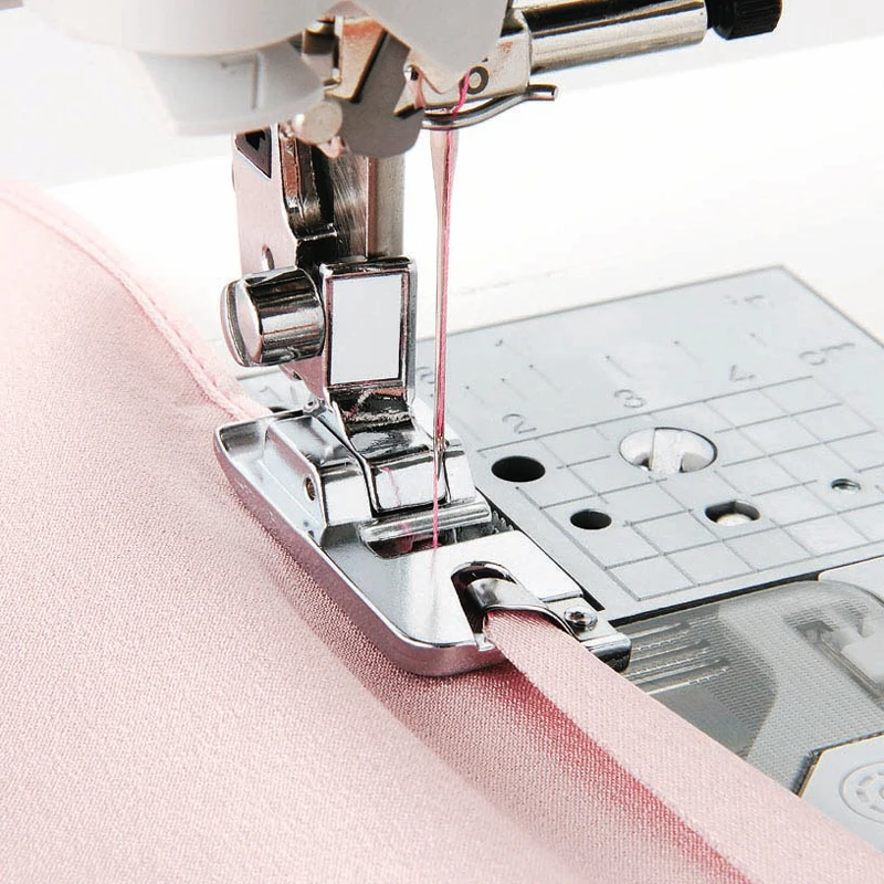 1X Rolled Hem Foot For Brother Janome Singer Toyota Silver
