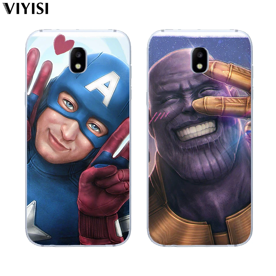 

For Samsung galaxy a7 2018 case A6 A8 A5 A7 A3 2015 2016 2017 2018 Plus Coque Shell Luxury Marvel Avengers Spider-Man Cute Etui