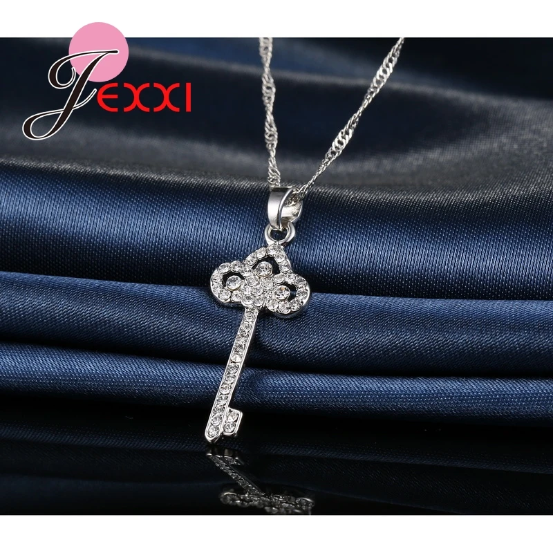 JEXXI-Fashion-Necklace-Earrings-Jewelry-Sets-Crystal-925-Sterling-Silver-CZ-Key-Pendant-Wedding-Party-Jewelry (1)