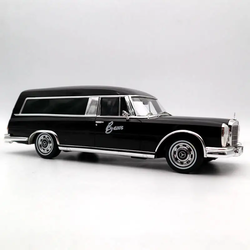 SCHUCO 1:18 для Mercexdes-Beniz 600 HEARSE FUNERAL CAR 1965 CARRO FUNEBRE игрушки из полимера модели автомобилей черный