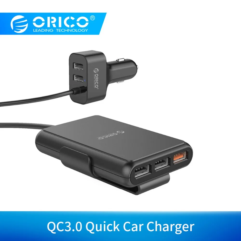 ORICO 5 ميناء شاحن سيارة السريع QC3.0 سريعة مهايئ شاحن للجوال هاتف لوحي ORICO 5 ميناء شاحن سيارة السريع QC3.0 سريعة مهايئ شاحن للجوال هاتف لوحي