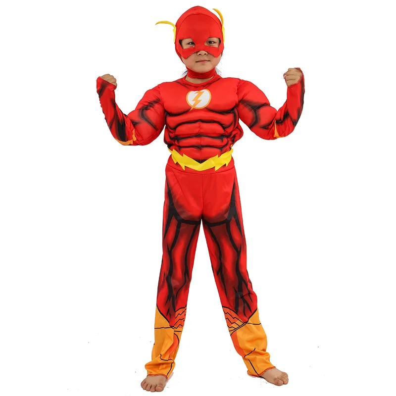 Buy The Flash Cosplay Costume Boys Jumpsuits Superhero