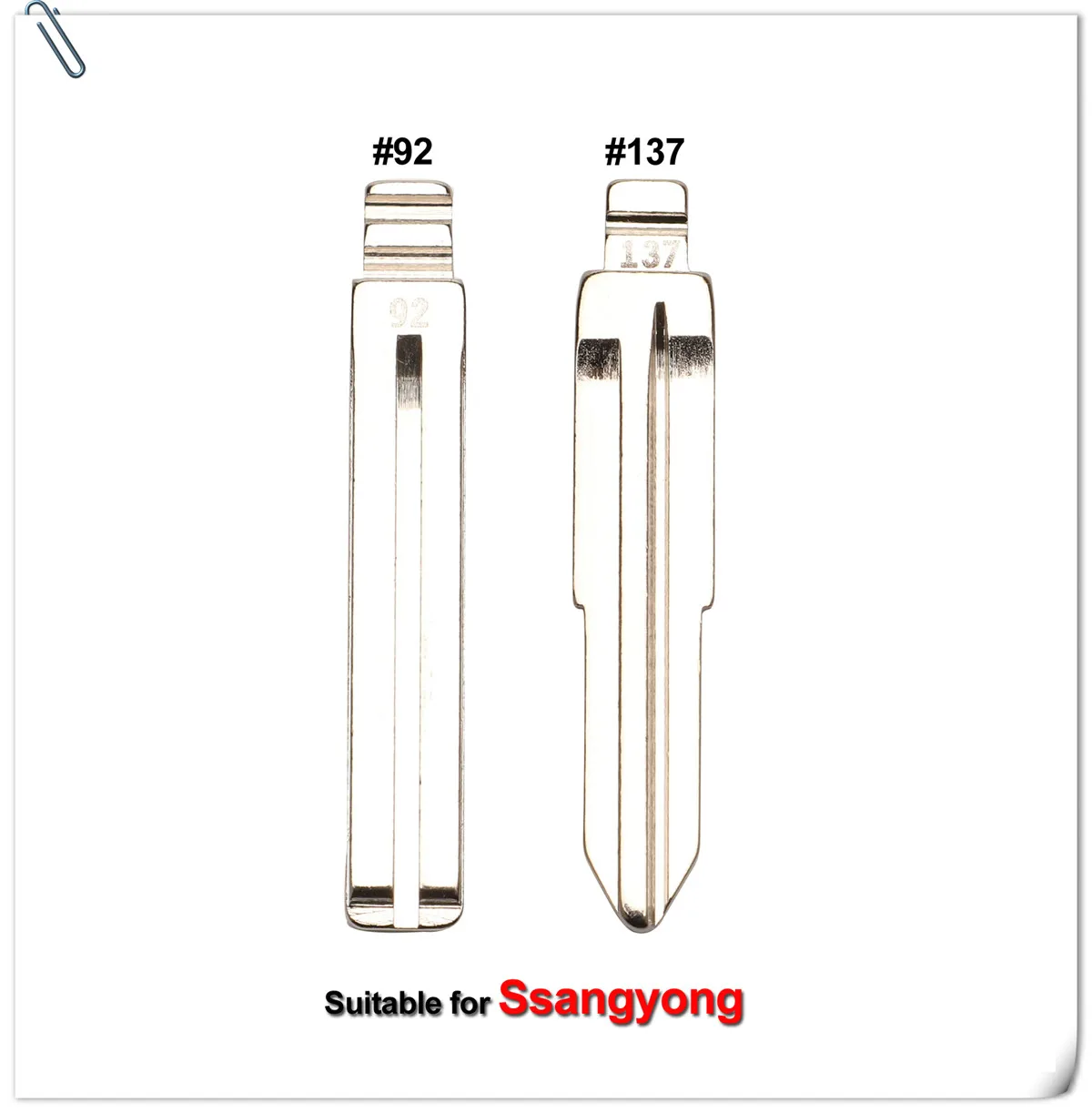 Keyforkess #137 #92 meta-flip Key Blank per Ssangyong Korando New Actyon C200 S170 ACTYON KYRON REXTON Switchblade Uncut - HTB1qUFpbRCw3KVjSZFuq6AAOpXa5