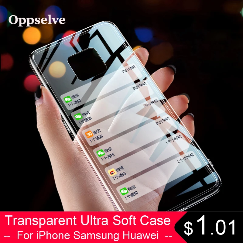 

Luxury Case For Huawei Mate 20 Pro Capinhas Ultra Thin Soft TPU Silicone Cover Case For iPhone X XR & Samsung Coque Fundas Capa