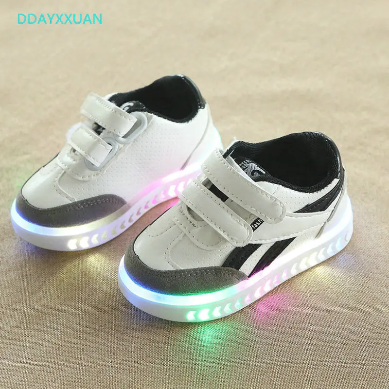 

Children Shoes With Light New Autumn LED Kids Shoes Luminous Glowing Sneakers Spring Baby Toddler Girls Sport Shoes EU 21-30