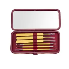 6 шт. игла для удаления акне игла комплект рабочих приспособлений из нержавеющей стали с двойной головкой для удаления акне игла для удаления акне инструмент для игл