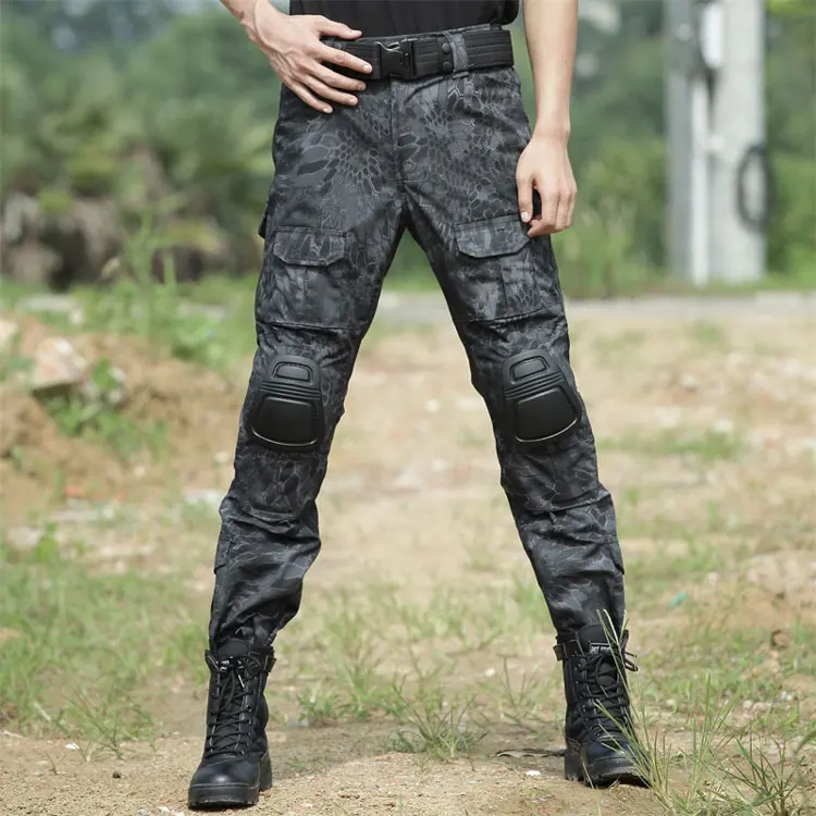 Военные тактические брюки мужские камуфляжные Панталоны лягушка брюки карго наколенники рабочие брюки армейские охотники спецназ боевые брюки