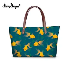 Женские сумки для покупок рыбы, с морским принтом, сумка-тоут от известного бренда женская сумочка в стиле Бали, сумки-тоут, большой кошелек для девочек Сумка через плечо