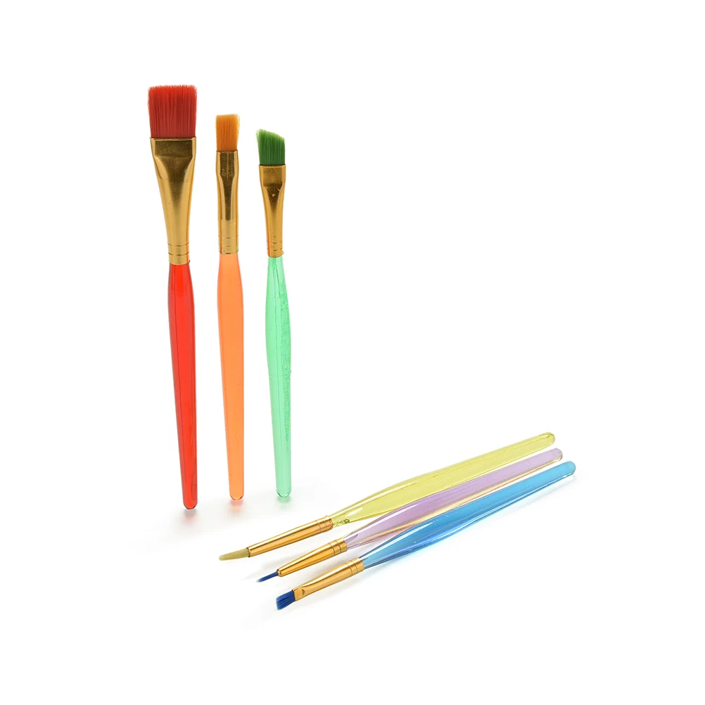 Набор нейлоновых кистей для рисования 6 шт.|painting supplies|paint brush setbrush painting |
