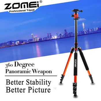 

Camera Tripod Zomei Q555 Aluminium Alloy Camera Video Monopod Professional Extendable Tripod With Quick Release Plate Stand