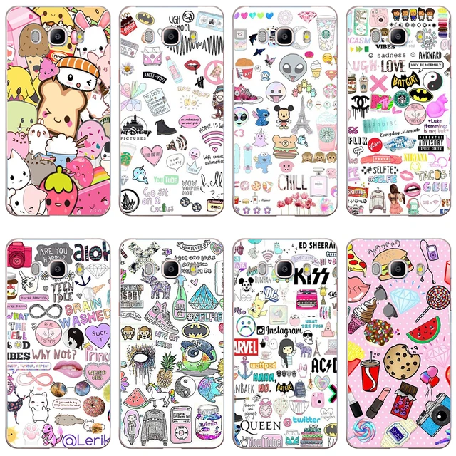 275GV Tumblr collage caso duro cubierta para Samsung nota