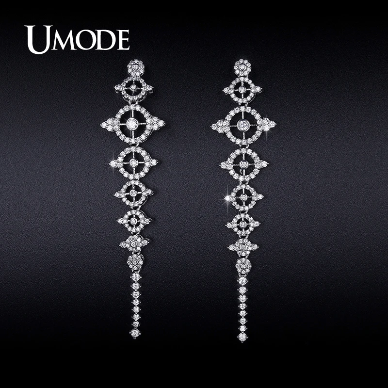 font b UMODE b font 2016 New Arrival Trendy Crystal Dangle font b Earrings b