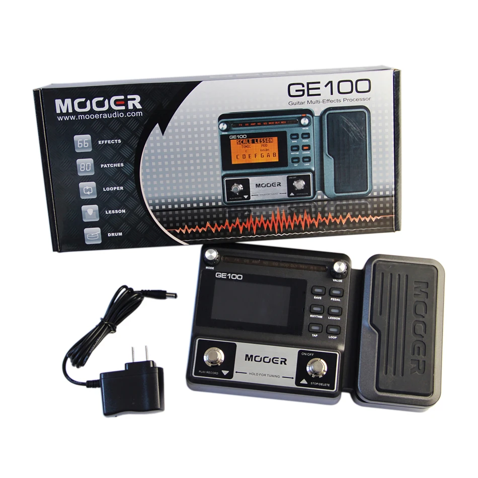 

Mooer GE100 Multi-Effects Processor Guitar Effects Pedal with 8 Effect Modules& 66 Effect Types Guitar Accessories