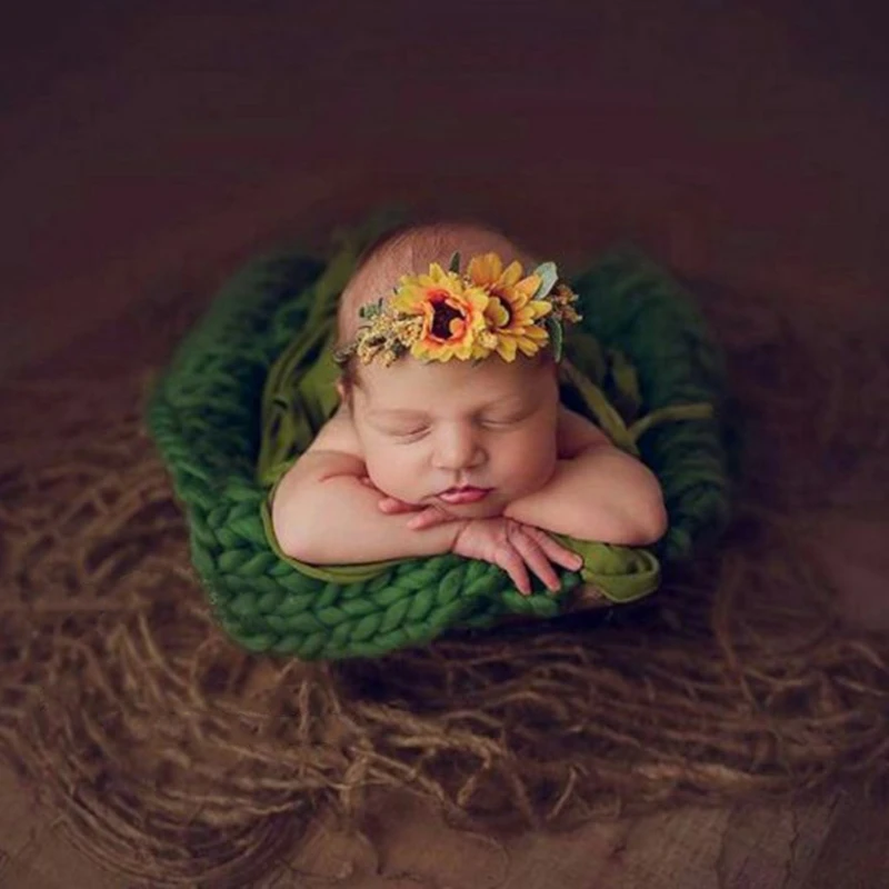

Newborn Jute Backdrop Blanket Baby Photography Prop Chunky Burlap Layer Net Photography Blanket Photo Prop