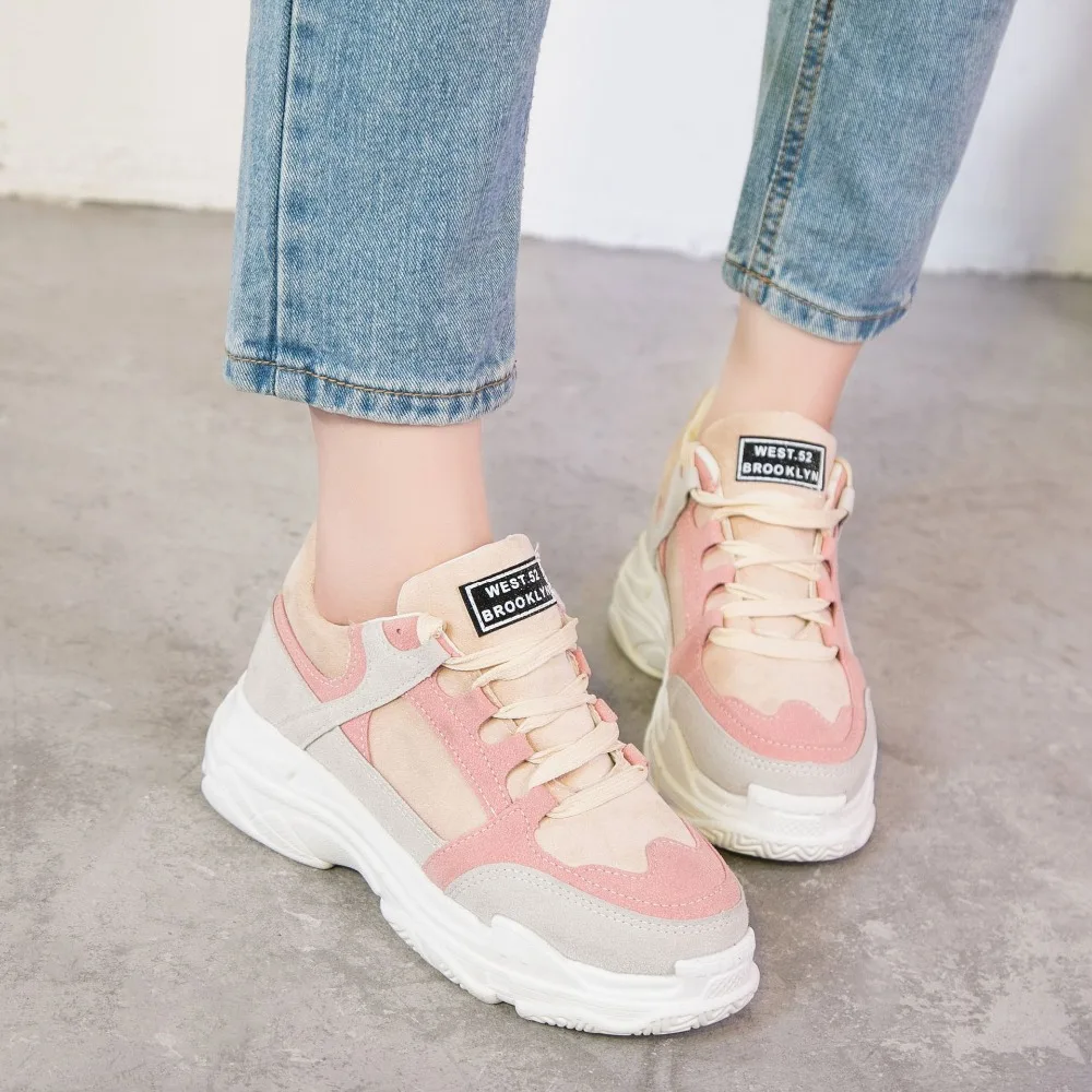 Tleni Sneakers Women Winter Running Shoes for Women Cotton Plush Mixed Colors Sport Shoes Woman 2018 Winter Shoes Women ZK-01