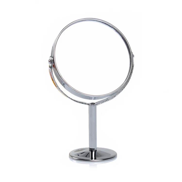 MayCreate Oval Round Double Sided Makeup Mirror Desktop Countertop Base Normal Magnifying Stand Mirror Use For 3