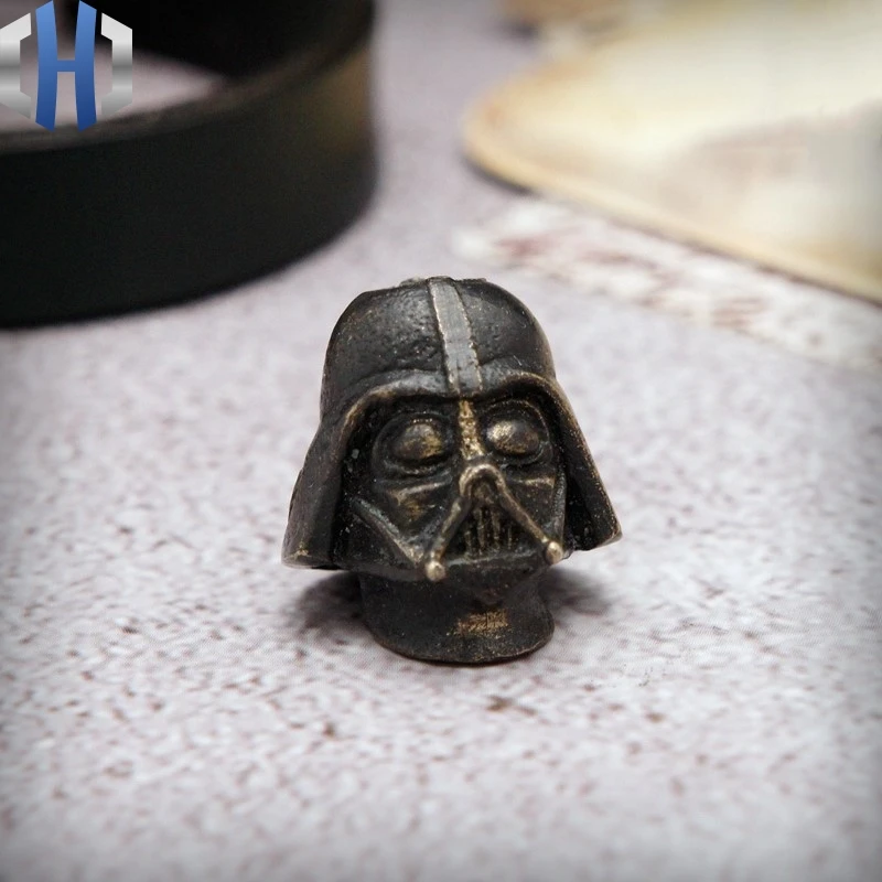 

Original Star Wars Storm Black Warrior Head Carving Knife Umbrella Rope Flashlight EDC Handmade DIY Pendant Beads