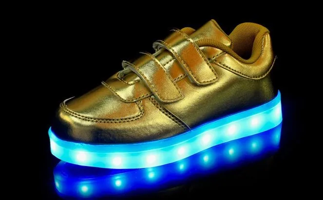 LED залить детей Обувь с подсветкой schoenen дети Светящаяся обувь Enfant GARCON Повседневное Обувь для мальчиков Освещение для Обувь для девочек Filles