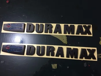 

2 New Black & Blue 15-18 Duramax Allison EFI LIVE 2500HD 3500HD Truck Emblems