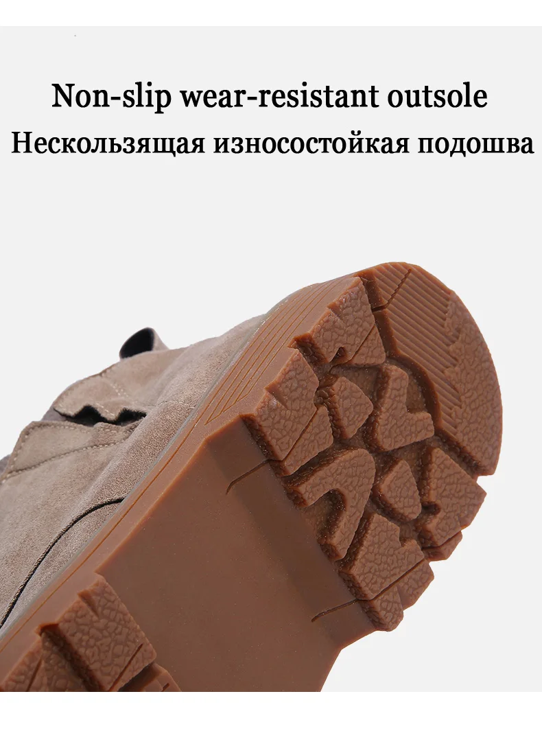 Brand Winter Men Snow Boots Fashion Plush Man Ankle Boots Suede Leather Military Boots Warm Fur Sock Boots Snow Male Shoes